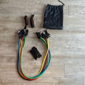 Resistance Band Set & Bag 10-50Lbs
